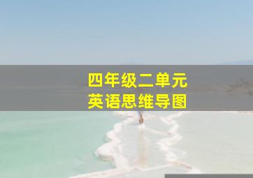 四年级二单元英语思维导图