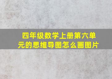 四年级数学上册第六单元的思维导图怎么画图片