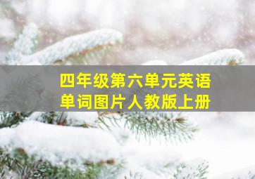 四年级第六单元英语单词图片人教版上册