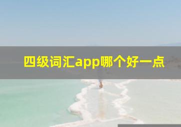 四级词汇app哪个好一点