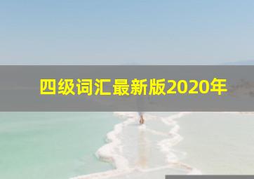 四级词汇最新版2020年