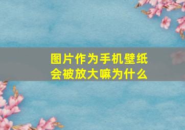 图片作为手机壁纸会被放大嘛为什么