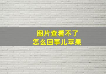 图片查看不了怎么回事儿苹果