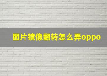 图片镜像翻转怎么弄oppo