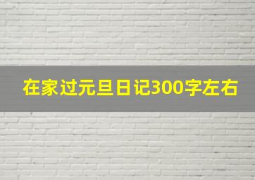 在家过元旦日记300字左右