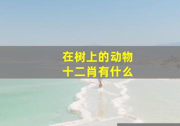 在树上的动物十二肖有什么