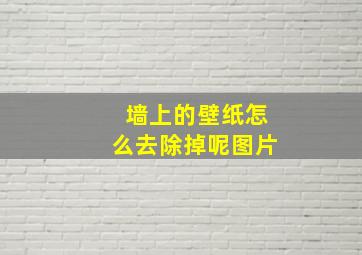 墙上的壁纸怎么去除掉呢图片