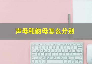 声母和韵母怎么分别