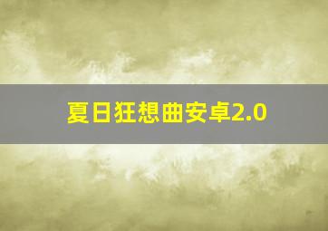 夏日狂想曲安卓2.0