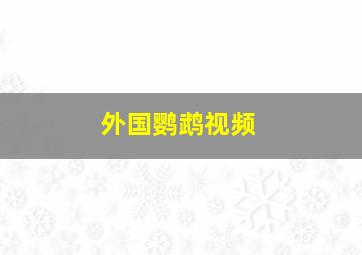 外国鹦鹉视频