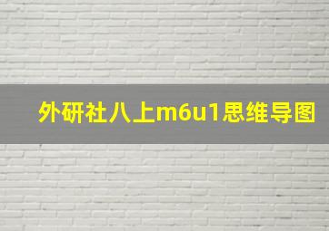 外研社八上m6u1思维导图