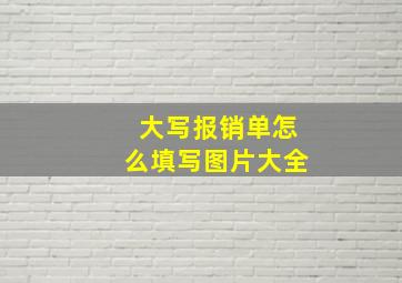 大写报销单怎么填写图片大全