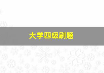 大学四级刷题