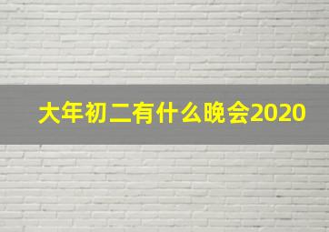 大年初二有什么晚会2020