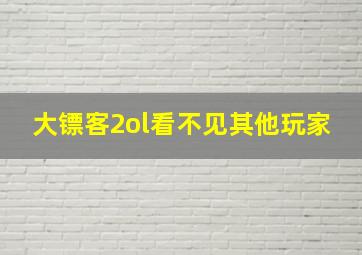 大镖客2ol看不见其他玩家