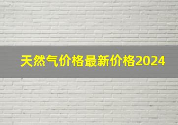 天然气价格最新价格2024