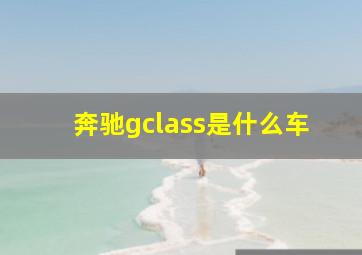 奔驰gclass是什么车