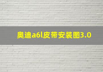 奥迪a6l皮带安装图3.0