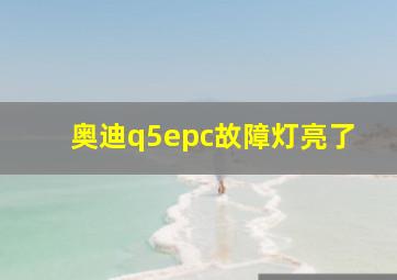 奥迪q5epc故障灯亮了