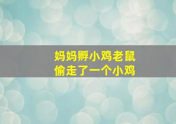 妈妈孵小鸡老鼠偷走了一个小鸡