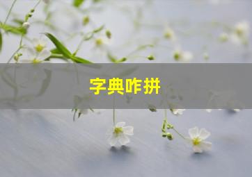 字典咋拼