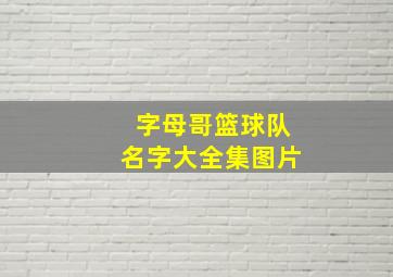 字母哥篮球队名字大全集图片