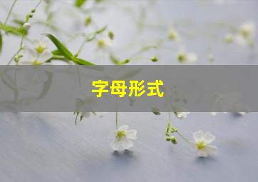 字母形式