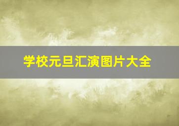 学校元旦汇演图片大全