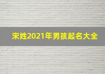 宋姓2021年男孩起名大全