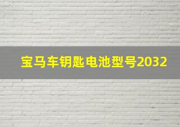 宝马车钥匙电池型号2032