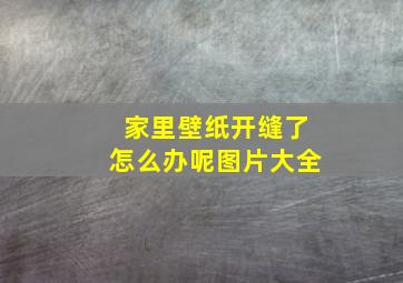 家里壁纸开缝了怎么办呢图片大全