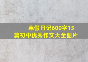 寒假日记600字15篇初中优秀作文大全图片