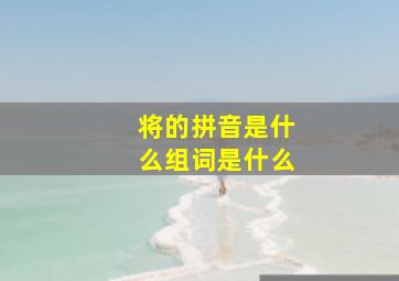 将的拼音是什么组词是什么