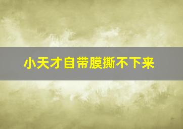 小天才自带膜撕不下来