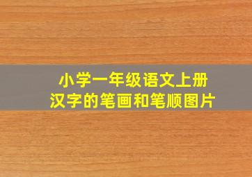 小学一年级语文上册汉字的笔画和笔顺图片