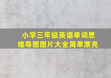 小学三年级英语单词思维导图图片大全简单漂亮