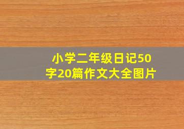 小学二年级日记50字20篇作文大全图片