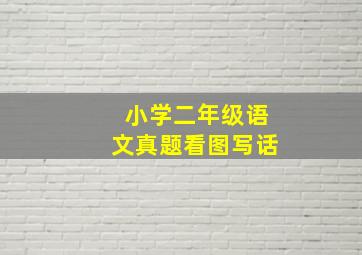 小学二年级语文真题看图写话