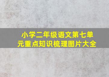 小学二年级语文第七单元重点知识梳理图片大全