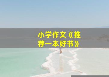 小学作文《推荐一本好书》