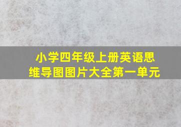 小学四年级上册英语思维导图图片大全第一单元