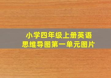 小学四年级上册英语思维导图第一单元图片