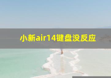 小新air14键盘没反应