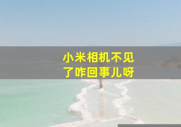 小米相机不见了咋回事儿呀