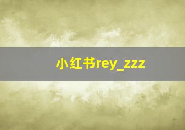 小红书rey_zzz