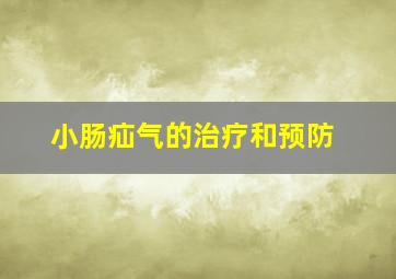 小肠疝气的治疗和预防