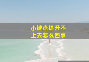 小键盘提升不上去怎么回事