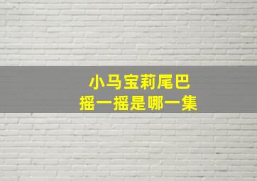 小马宝莉尾巴摇一摇是哪一集