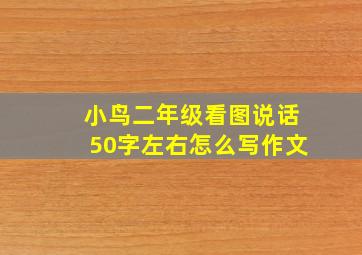 小鸟二年级看图说话50字左右怎么写作文