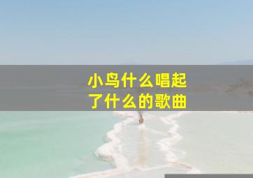 小鸟什么唱起了什么的歌曲